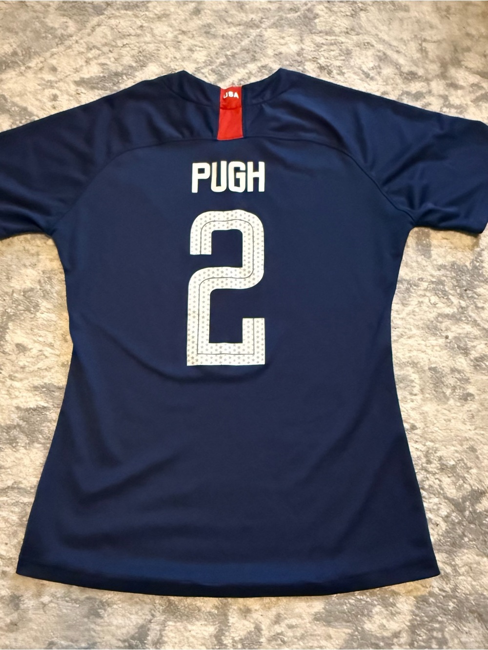 Nike USWNT Mallory Pugh #2 Jersey Small Navy Blue Swanson Soccer